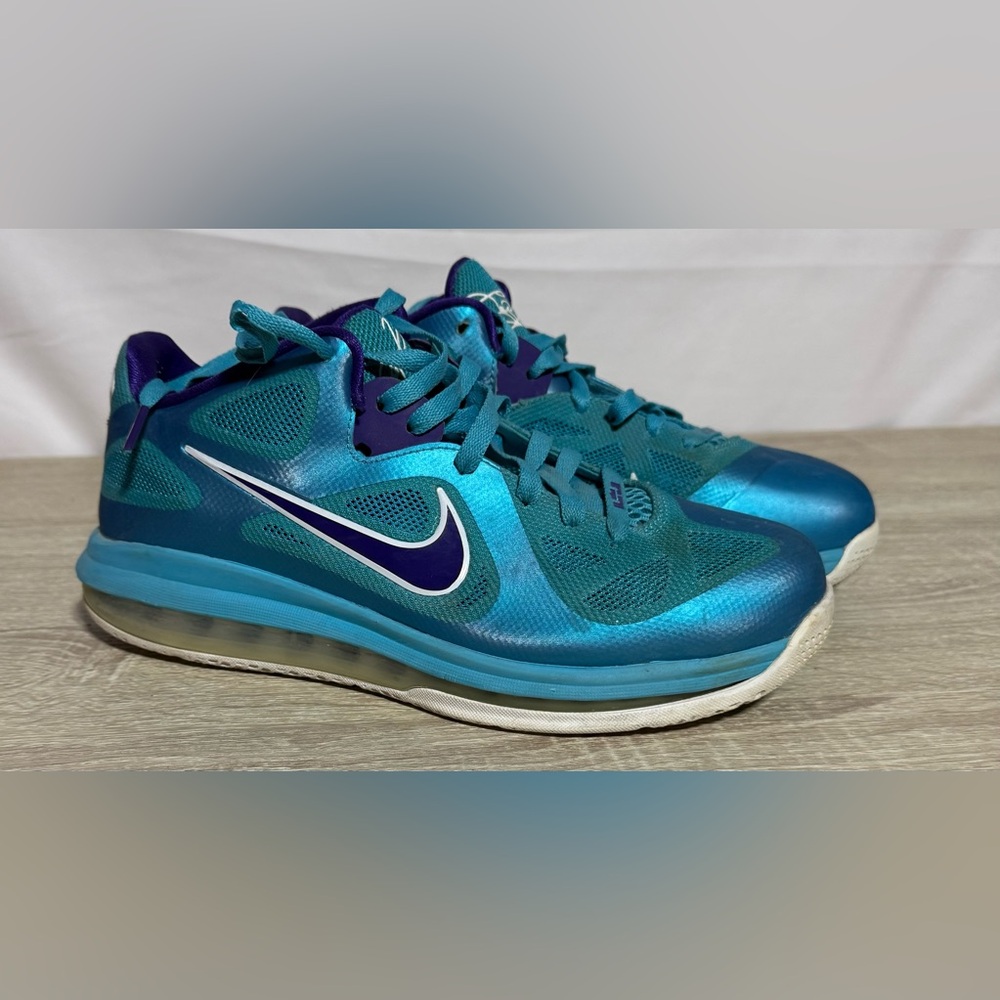 Nike Lebron 9 Low Summit Lake Hornets Blue 510811-400 Men’s Size 8